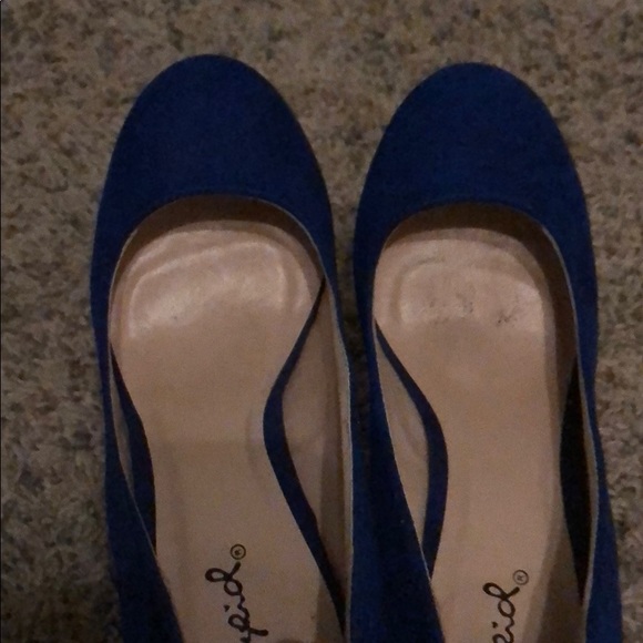 Blue Suede heels - Picture 4 of 4